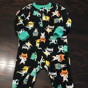 Fleece footed pajamas